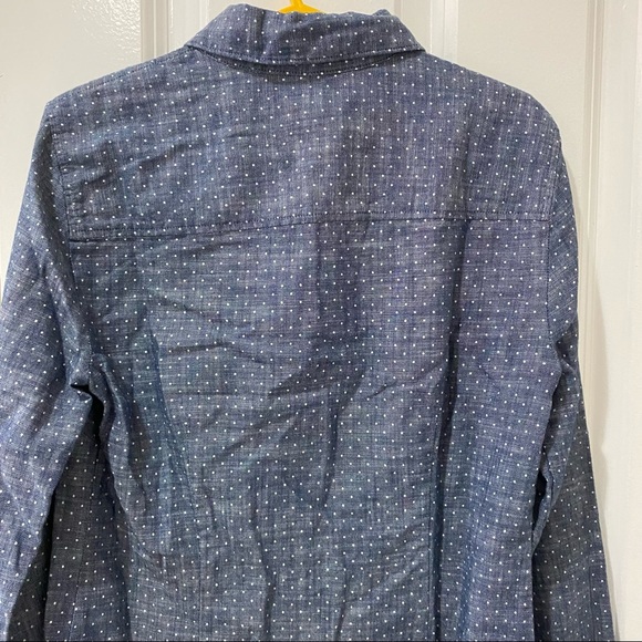 J.Crew Chambray Polka Dot Perfect Shirt 00 XS XXS - Picture 7 of 11